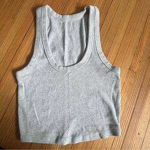 Ribbed crop tank